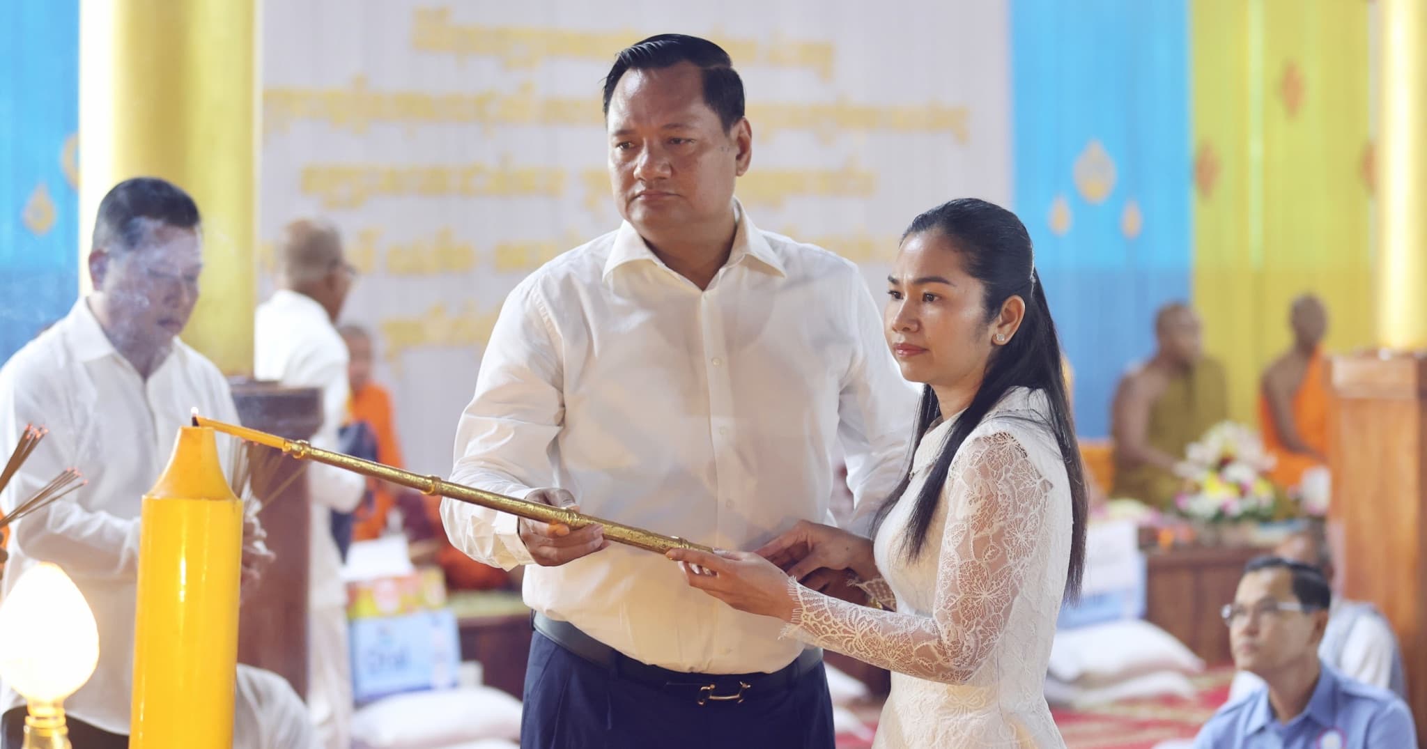 រដ្ឋបាលខេត្តឧត្តរមានជ័យ បានរៀបចំពិធីប្រគេនទៀនវស្សា និងបច្ច័យដល់ព្រះសង្ឃចំនួន ៤០វត្ត ដើម្បីទ្រទ្រង់វិស័យព្រះពុទ្ធសាសនា