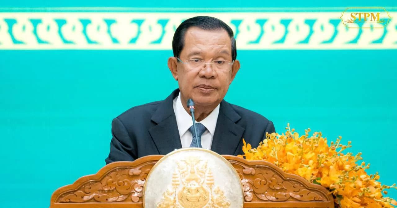 ពិធីជប់លៀងផ្លូវរដ្ឋ ជូន ឯកឧត្តម មីន អោង ឡាំង (Min Aung Hlaing) ប្រធានាធិបតី នៃសាធារណរដ្ឋសហភាពមីយ៉ាន់ម៉ា ដែលរៀបចំដោយ សម្តេចអគ្គមហាសេនាបតីតេជោ ហ៊ុន សែន ប្រធានព្រឹទ្ធសភា នៃព្រះរាជាណាចក្រកម្ពុជា នៅវិមានព្រឹទ្ធសភា។  រាជធានីភ្នំពេញ ព្រឹកថ្ងៃសុក្រ ទី១១ កញ្ញា ២០២៦