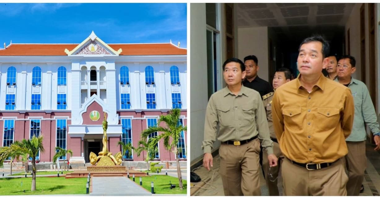 អភិបាលខេត្តកំពង់ចាម អញ្ជើញចុះពិនិត្យវឌ្ឍនភាពការងារសាងសង់​អគាររដ្ឋបាលសាលាខេត្ត(ថ្មី​​) សម្រេចបានប្រមាណ៩០ភាគរយ ដែលគ្រោងនឹងសម្ពោធ នៅចុងឆ្នាំ​ ២០២៦