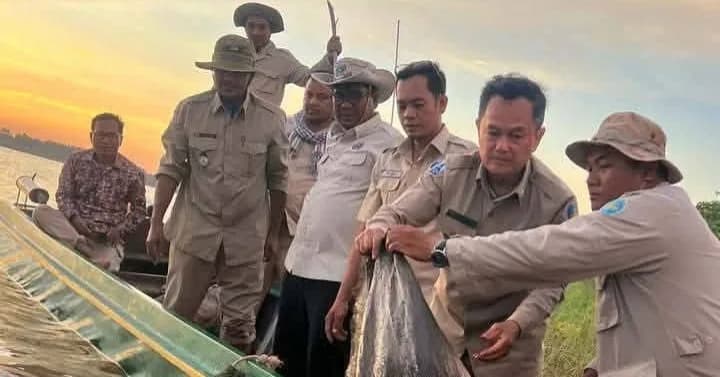ជំនាញជលផលកំពង់ចាម សហការជាមួយអធិការដ្ឋានរដ្ឋបាលជលផលមេគង្គ   ចុះល្បាតត្រួតពិនិត្យ និងបង្រ្កាបបទល្មើសជលផល ០១ករណី នៅភូមិសាស្ត្រស្រុកកោះសូទិន