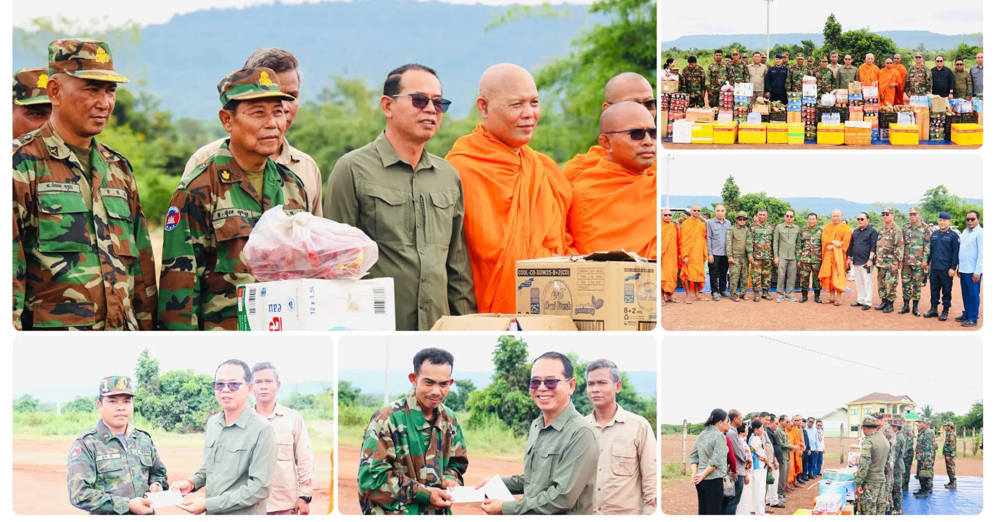 អភិបាលស្រុកស្ទោងង បានលើកឡើងថាការឧបត្ថម្ភគាំទ្រលើកទឹកចិត្តវីរៈកងទ័ពជួរមុខ ជាស្មារតីសមរភូមិក្រោយដើម្បីបុព្វហេតុជាតិសាសនា និងព្រះមហាក្សត្រ