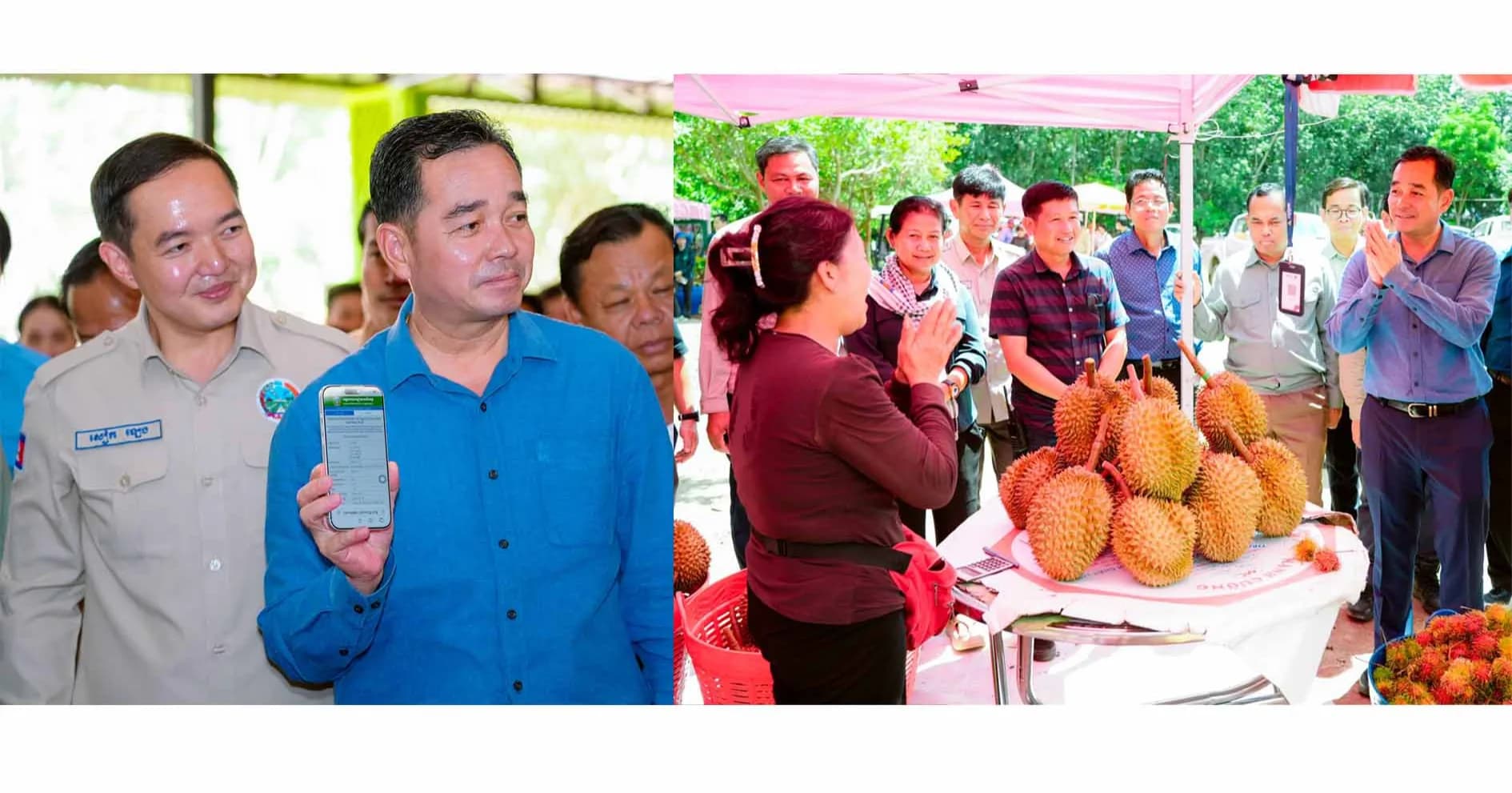 អភិបាលខេត្តកំពង់ចាម អះអាងថា ការចុះបញ្ជីម៉ាកសមូហភាព និងCamGap ដែលមានQR Code ដើម្បីការពារកសិផលផ្លែទុរេនសហគមន៍បែកអន្លូង ស្រុកស្ទឹងត្រង់